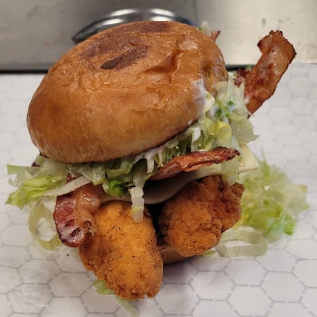Crispy Chicken Bacon Ranch Sandwich.