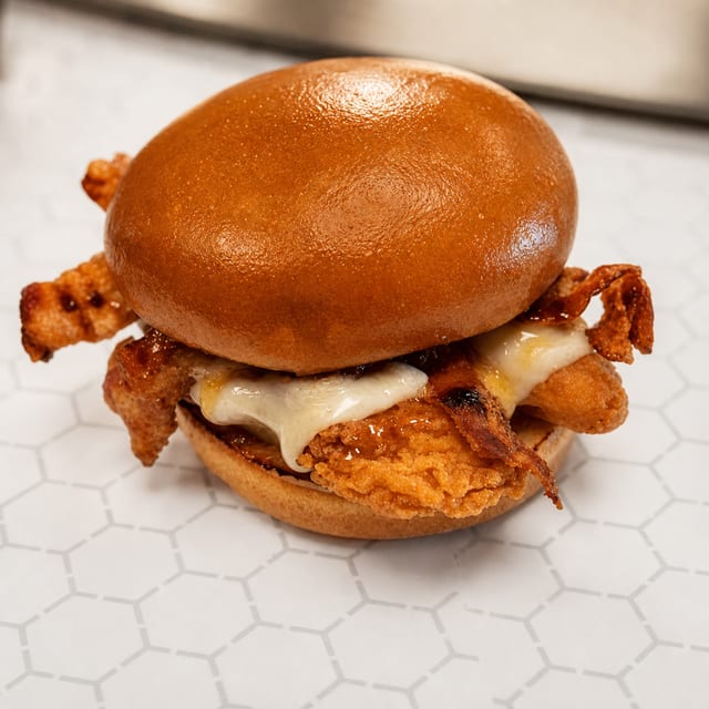 Crispy Hot Honey Chicken/Bacon Sandwich.